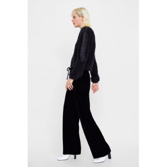 Zara Velour Pants - Picture 1 of 3
